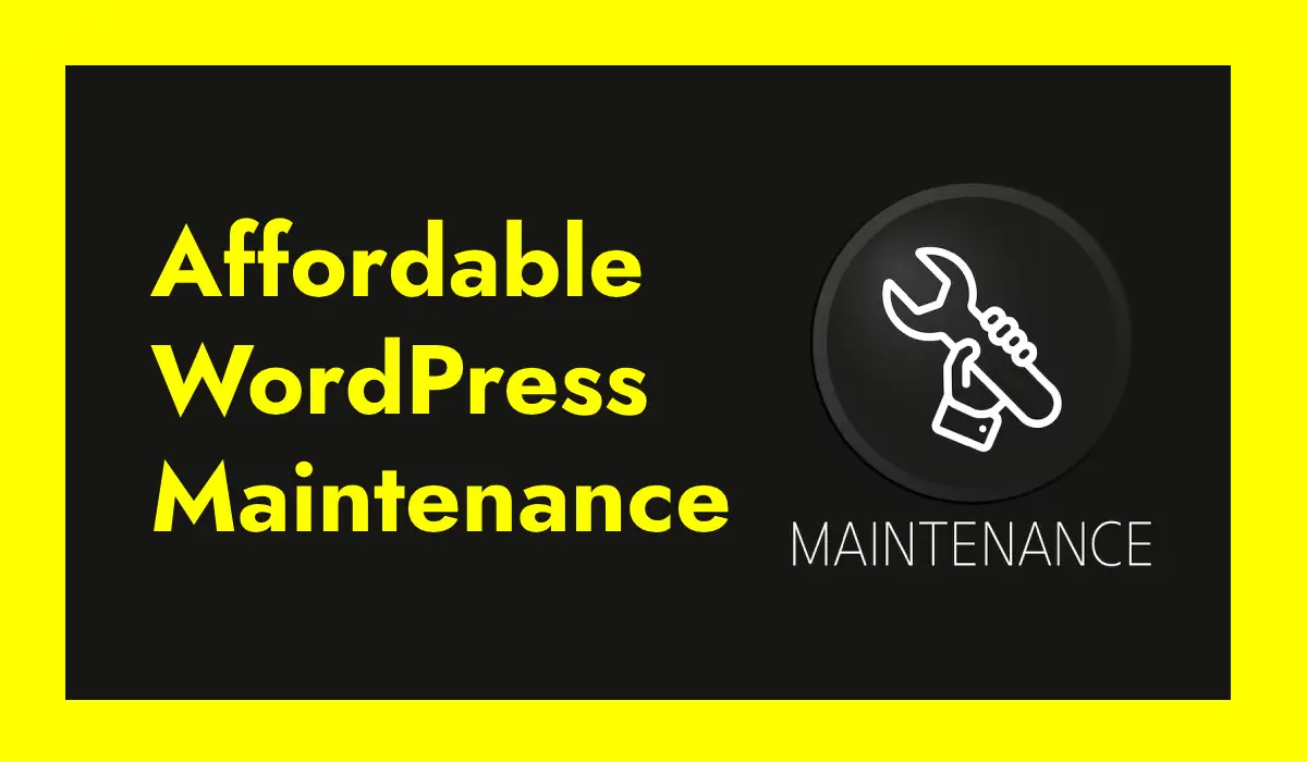 WordPress maintenance